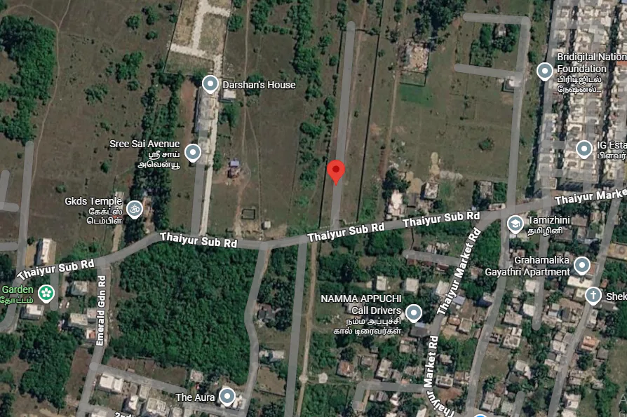 Outright 1 Acre - Thaiyur Ct